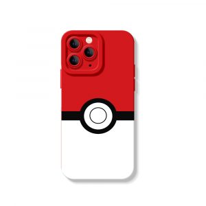 Catch Poke Design Silicone Case for Apple iPhone Series