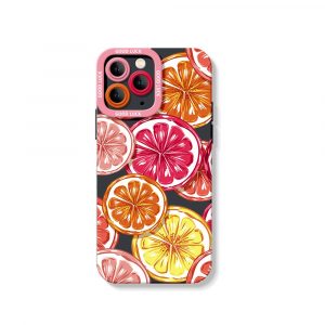 Citrus Splash Silicone Case for Apple iPhone Series.