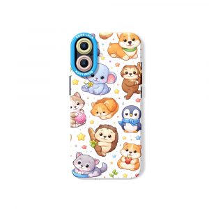 Adorable Animals Charm Silicone Case for Apple iPhone Series