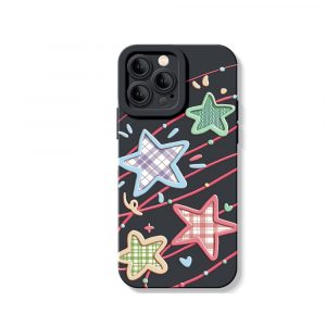 Plaid Stars and Stripes Silicone Case for Apple iPhone Series