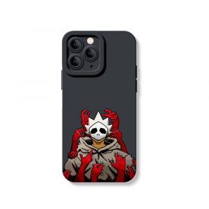 Edgy Skull and Hands Red Silicone Case for Apple iPhone Series