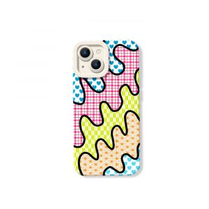 Patchwork Silicone Case for Apple iPhone Series