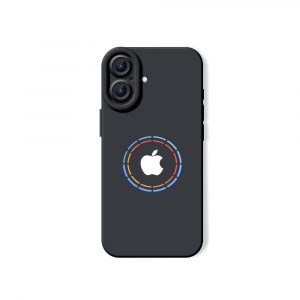 Vibrant Aura Logo Silicone Case for Apple iPhone Series