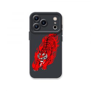 Fiery Tiger Blaze Silicone Case for Apple iPhone Series