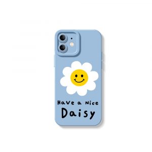 Sunny Smiley Daisy Silicone Case for Apple iPhone Series