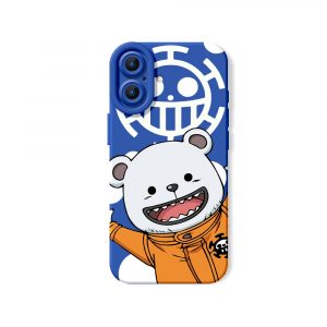 Cheerful Bear Pirate Adventure Silicone Case for Apple iPhone Series