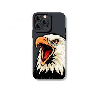 Fierce Eagle Graphic Silicone Case for Apple iPhone Series
