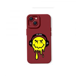 Dripping Smiley Beats Silicone Case for Apple iPhone Series