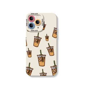 Daily Latte Delight Silicone Case for Apple iPhone Series