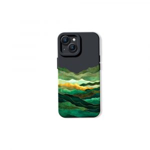Emerald Waves Artistry Silicone Case for Apple iPhone Series