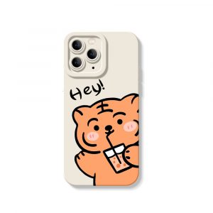 Cute Tiger Silicone Case for Apple iPhone Series