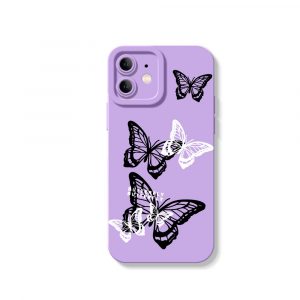 Butterfly Bliss Silicone Case for Apple iPhone Series