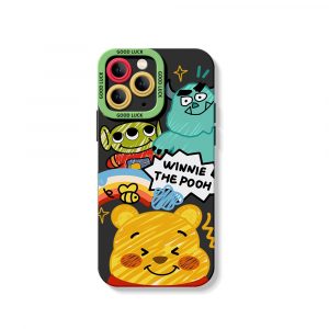 Cartoon Friends Silicone Case for Apple iPhone Series