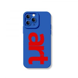 Bold Art Typography Silicone Case for Apple iPhone Series