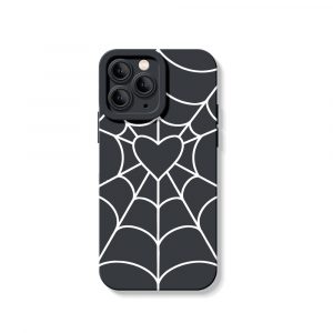 Heart Web Red Silicone Case for Apple iPhone Series