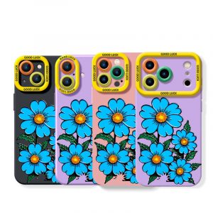 Floral Blossom Shockproof Silicone Case for Apple iPhone Series