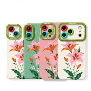 Floral Elegance Silicone Case for Apple iPhone Series