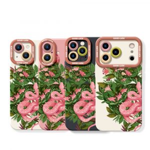 Floral Snake Silicone Case for Apple iPhone Series