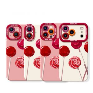 Lollipop Delight Vibrant Silicone Case for Apple iPhone Series
