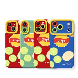 Crunchy Lime Chips Design Silicone Case for Apple iPhone Series