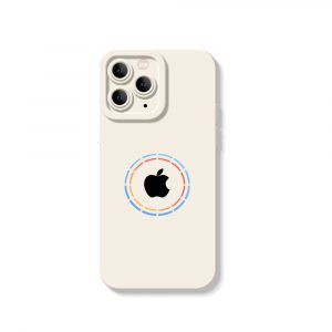 Vibrant Aura Logo Silicone Case for Apple iPhone Series