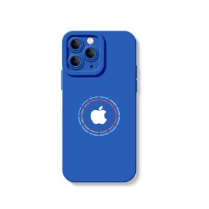 Vibrant Aura Logo Silicone Case for Apple iPhone Series