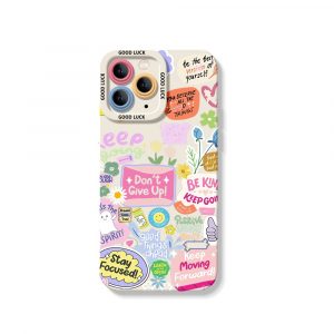 Inspirational Flowers Silicone Case for Apple iPhone Series