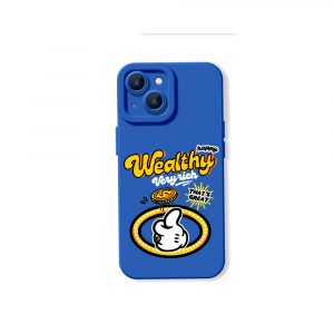 Rich Vibes Cartoon Style Silicone Case for Apple iPhone Series