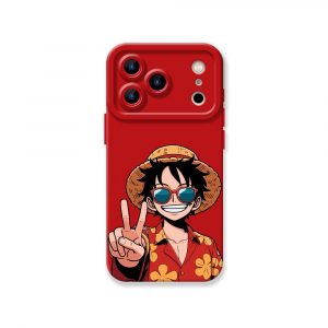 Playful Pirate Straw Hat Silicone Case for Apple iPhone Series