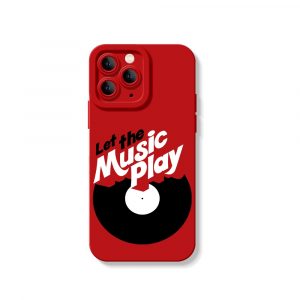 Let the Music Play Vinyl Groove Silicone Case for Apple iPhone Series