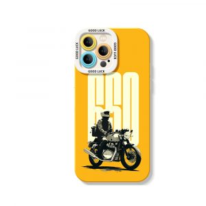 Vintage Motorcycle Adventure Silicone Case for Apple iPhone Series