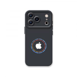 Vibrant Aura Logo Silicone Case for Apple iPhone Series