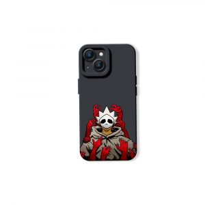 Edgy Skull and Hands Red Silicone Case for Apple iPhone Series