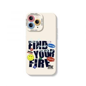 Stickers Collage Silicone Case for Apple iPhone Series