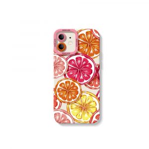 Citrus Splash Silicone Case for Apple iPhone Series.