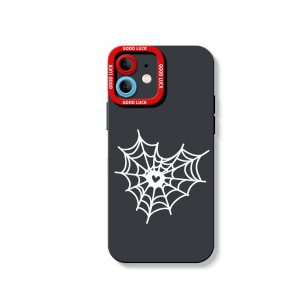 Webbed Heart Design Silicone Case for Apple iPhone Series