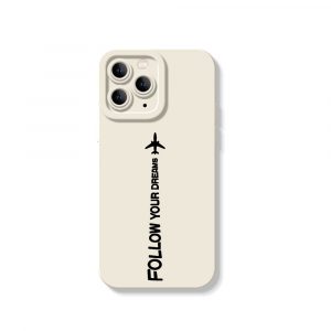 Dream Chaser Jet Black Silicone Case for Apple iPhone Series