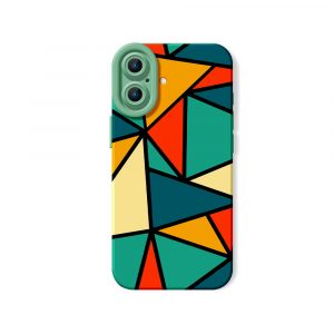 Vibrant Geometric Kaleidoscope Silicone Case for Apple iPhone Series