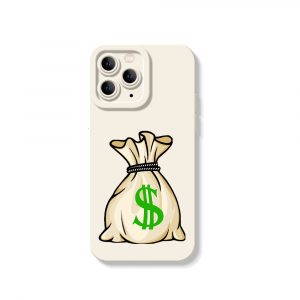 Money Bag Charm Silicone Case for Apple iPhone Series