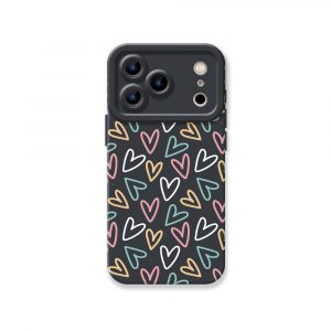 Colorful Heartbeat Delight Silicone Case for Apple iPhone Series