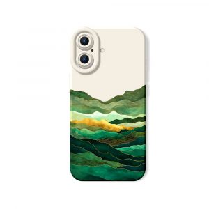 Emerald Waves Artistry Silicone Case for Apple iPhone Series