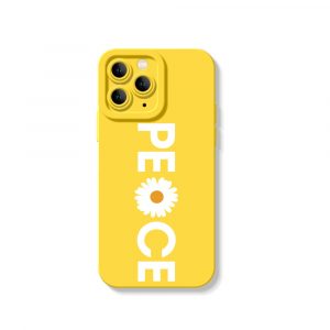 Peaceful Daisy Charm Silicone Case for Apple iPhone Series