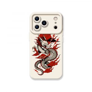 Firestorm Dragon Art Silicone Case for Apple iPhone Series