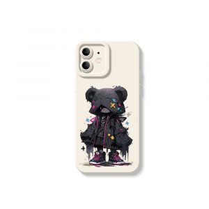 Shadow Bear Silicone Case for Apple iPhone Series