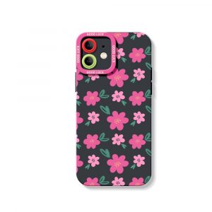 Chic Floral Bliss Silicone Case for Apple iPhone Series