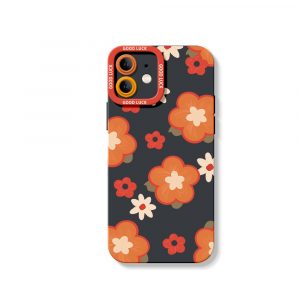 Retro Petal Pop Silicone Case for Apple iPhone Series
