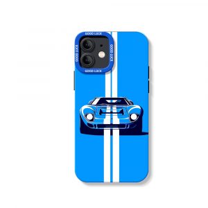 Racing Stripe Car Silicone Case for Apple iPhone Series
