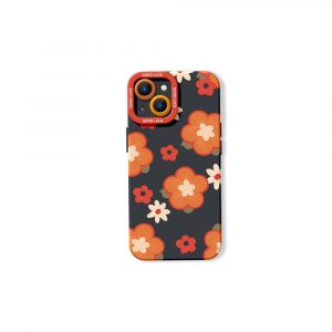 Retro Petal Pop Silicone Case for Apple iPhone Series
