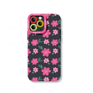Chic Floral Bliss Silicone Case for Apple iPhone Series