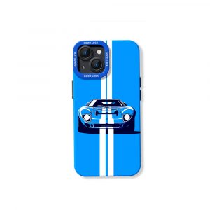 Racing Stripe Car Silicone Case for Apple iPhone Series